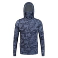 thumbnail image 4 of XINPING Men's UPF 50+ Sun Protection Hoodie Camo Lightweight Long Sleeve Breathable Fishing Shirt Loose Fit With Adjustable Drawstring Outerwear, 4 of 6