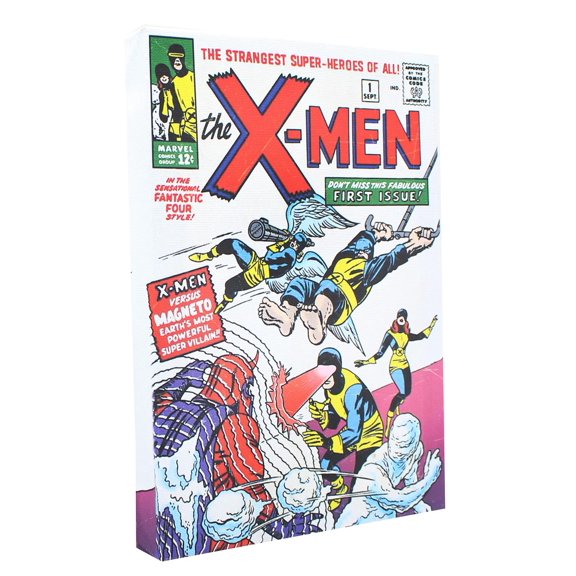 Marvel Comic Cover 9 x 5 Inch Canvas Wall Art | X-Men #1