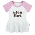 thumbnail image 1 of Nice List Novelty Dresses For Baby, Newborn Babies Skirts, Infant Princess Dress, 0-24M Kids Graphic Clothes (Pink Raglan Dresses, 6-12 Months), 1 of 4