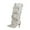 White, variant on Women's Mid-Calf Boots Long Color Toe Warm Pure Autumn Round Boots Thick Straight Soled Stylish Footwear for Every Occasion