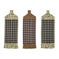 thumbnail image 4 of VHC Brands Cotton Pip Vinestar Button Loop Kitchen Towel Set of 3, Hanging Kitchen Towel, Pleated, Bath, Kitchen, Pip Vinestar Collection, Rectangle 21x7, Natural, 4 of 5