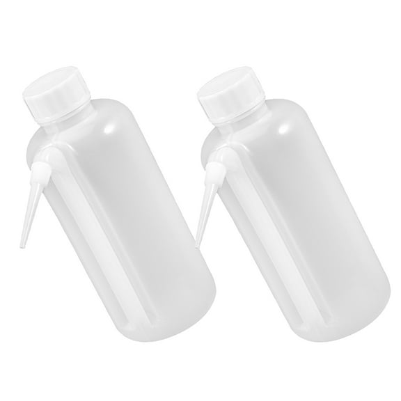 Masteelf Transparent Plastic Squeeze Bottles for Sauces Condiments Design Kitchen Use 500ml 2 Pcs