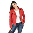 thumbnail image 2 of Chamarra estilo biker Roman Fashion /Juvenil, 7409 (Rojo) rojo G, 2 of 5