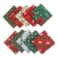 thumbnail image 1 of Ensemble de 10 Tissus en Coton de Noël pour Quilting Patchwork, 1 of 1