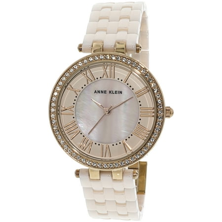 Anne Klein Tie - Anne Klein Women's AK-2130RGLP Rose-Gold Ceramic Japanese Quartz Dress Watch