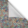 thumbnail image 6 of Ambesonne Bohemian Valance & Curtain, Checkered Folk, 55"x30", Multicolor, 6 of 6