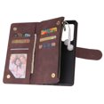 thumbnail image 3 of Case for Samsung Galaxy Note 20 5G Leather Magnetic Handbag Zipper Pocket Cover Wrist Strap, 3 of 5