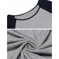 thumbnail image 5 of CaiDieNu Womens Nightgown Short Sleeve Sleepshirt Round Neck Sleepwear Casual Loungewear Ladies Sleepwear, Deep Gray S, 5 of 5