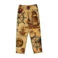 thumbnail image 4 of Disketp Vintag Ancient Sailboats Print Women'S Comfy Pajama Pants Casual Drawstring Palazzo Lounge Wide Leg Pants, 4 of 9