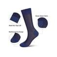 thumbnail image 5 of Deago 2 Pairs Mens Ultra Thin Sheer Dress Socks Soft Nylon Mid Calf Silky Transparent Summer Cool Business Socks Work Trouser Sox, 5 of 7