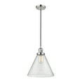 thumbnail image 2 of Innovations Lighting  Franklin Restoration Cone - 1 Light 12" Cord Hung Mini Pendant Polished Nickel/Seedy, 2 of 5