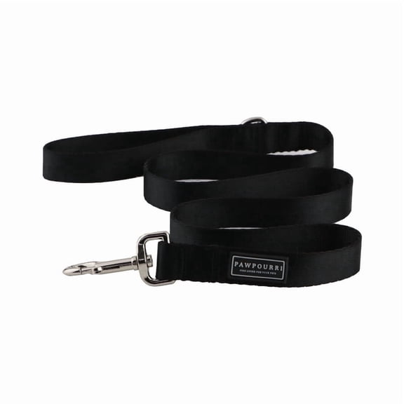Pawpourri Polyester Dog Leash with Strong Hook | Training and Walking Long Dog Leash for Medium to Large-Sized Dogs (Black, L)