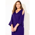 thumbnail image 3 of Catherines Women's Plus Size Embellished Cold Shoulder Ponte Dress, 3 of 4