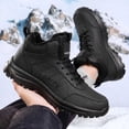 thumbnail image 5 of LONKITO Mens Snow Boots Thicked Fleece Lined Warm Outdoor Hiking Winter Boots Size 7, 5 of 8
