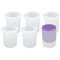 thumbnail image 4 of CNKOO 6pcs Measuring Cup Silicone Liquid Epoxy Mixing Container Tool For DIY Resin Jewelry Making Reusable UV Epoxy Cup 100ml, 4 of 5