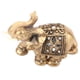 thumbnail image 3 of Decoración de estatua de elefante, Estatua Elegante Dorada, Elefante Feng Shui de la Suerte Con Trompa Mirando Hacia hacia hacia ariba, Adorno de Elefante, Figura Colrecionable de, 3 of 6
