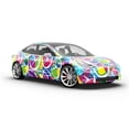 thumbnail image 6 of Rwraps Graffiti Rainbow Peace Matte Vinyl Film Wrap 59in x 1ft Vinyl Vehicle Car Film Sheet Roll, 6 of 9
