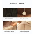 thumbnail image 5 of Cama para gatos dulce, cesta cálida para mascotas, tumbona acogedora para gatitos, cojín, tienda de campaña para gatos, estera para perros pequeños muy suave, bolsa para camas lavables para gatos cuev, 5 of 5