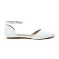 thumbnail image 2 of DREAM PAIRS Bailarinas Punta Fina para Mujer Blancas Talla 8.5, 2 of 5