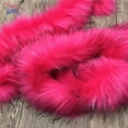thumbnail image 6 of Furryvalley Faux Fur Trim Fur Ribbon Craft Furry Stripe for Slippers Slides Fringe 2 Yards (Rose Pink), 6 of 7