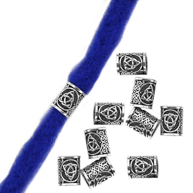 Cuentas para barba BLESIY Set de 10 anillos nórdicos de aleación