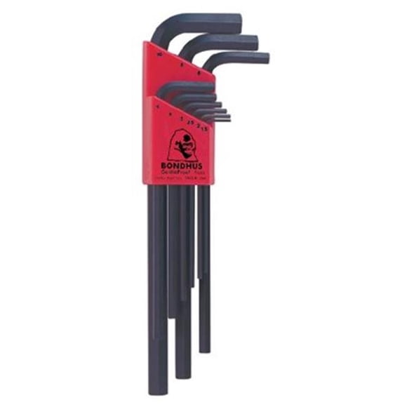 Bondhus 116-12199 Hlx Metric Chamfered L-Wrench Set 9Mm 1.5