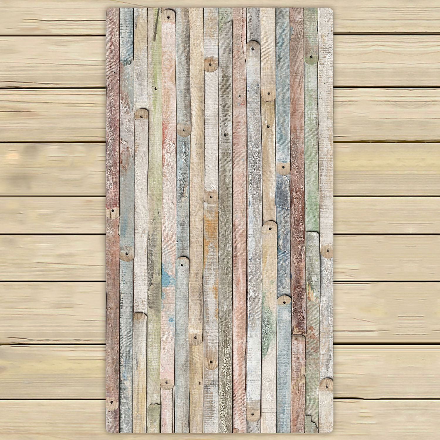 ZKGK Rustic Old Barn Wood Hand Towel Bath Towels Beach Towel For Home