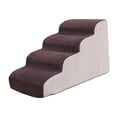 thumbnail image 1 of Bunblic 4 Steps Dog Stairs Bed Outside Ramp Step Removable Cover Non Slip Small Cat House Ramp Pet Climbing Ladder for Car Sofa Home Coffee, 1 of 8