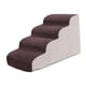 thumbnail image 1 of Escaleras para perros y mascotas de 4 escalones, rampa pequeña para casa de gatos, cubierta lavable portátil suave, rampa de escalera para gatos para Café, 1 of 9