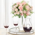 thumbnail image 2 of Artificial Flowers Bouquet Fake Peony Silk Hydrangea Wildflowers Arrangements with Stems for Wedding Home Centerpieces Decor (Light Pink), 2 of 5