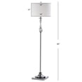 thumbnail image 3 of SAFAVIEH Canterbury 60 in. Glam Clear Crystal Floor Lamp with 100% Off-White Cotton Shade, 3 of 6