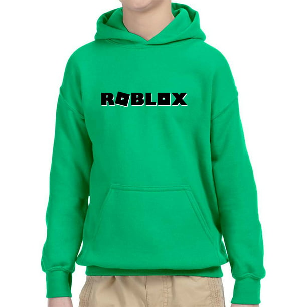 New Way New Way 1168 Youth Hoodie Roblox Block Logo Game Accent Unisex Pullover Sweatshirt Xl Kelly Green Walmart Com Walmart Com - green body roblox