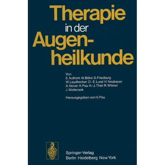 Therapie in Der Augenheilkunde