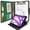 Green, variant on Tablet Portfolio Case with Whiteboard Clipboard, 3-Ring Binder Padfolio File Folder with Rotating Cover Case Compatible with iPad Air 4th/5th/11-inch iPad Air (M2) Model