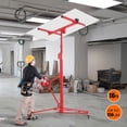 thumbnail image 1 of EDTara Drywall Lift Jack, 16 Foot Panel Rolling Hoist With Adjustable Height and Three Lockable Wheels for Ceiling and Walls, 1 of 7
