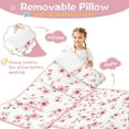 thumbnail image 3 of Pioneer Flower Floral Print Pattern Toddler Nap Mats for Kids Preschool,Sleeping Mat Bag or Kids,Toddler Sleeping Bag,Toddler Nap Mat or Daycare, 3 of 6