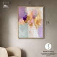 thumbnail image 5 of Canvas of Gold and Purple II Canvas Pastel Abstracts by Art Remedy, Gold Frame, 36" x 45", 5 of 7