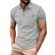 thumbnail image 1 of Camisa de manga corta lisa de verano para hombre - Camisetas informales para las fiestas - Material de poliéster - Tallas S-XXXL, 1 of 4