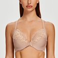 thumbnail image 3 of CHUANK Female Racerback Front Closure Unlined Underwire Bra for Women Black 34B, 3 of 6