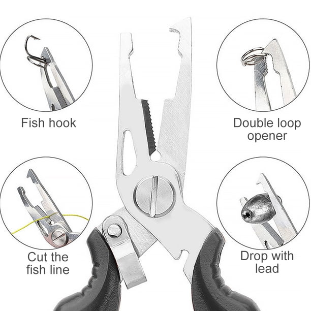 Pince Coupe-ligne De Pêche En Acier Inoxydable - Ciseaux Dentelés Portables Avec Cordon Rétractable, Pour Couper Fil, Ligne, Viande (accessoire Pêche)