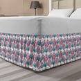 thumbnail image 1 of Garden Art Bed Skirt, Summer Time Succulents Exotic Flora Plantation Jungle Setting, Elastic Bedskirt Dust Ruffle Wrap Around for Bedding Decor, 4 Sizes, Blue Pale Fuchsia, by Ambesonne, 1 of 2