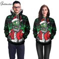 thumbnail image 2 of Sudaderas con capucha de Navidad de lana para pareja, sudadera cálida de gran tamaño, jersey con capucha, traje de Cosplay de fiesta, chándal con bolsillo, ropa de otoño, 2 of 4