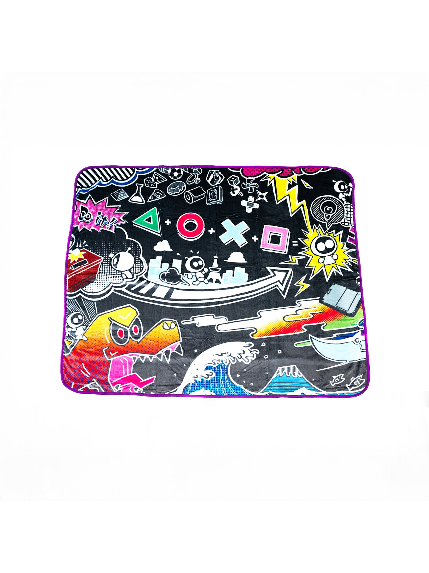 PlayStation Astro Bot Plush Throw Blanket, Multicolor, 50 in x 60 in