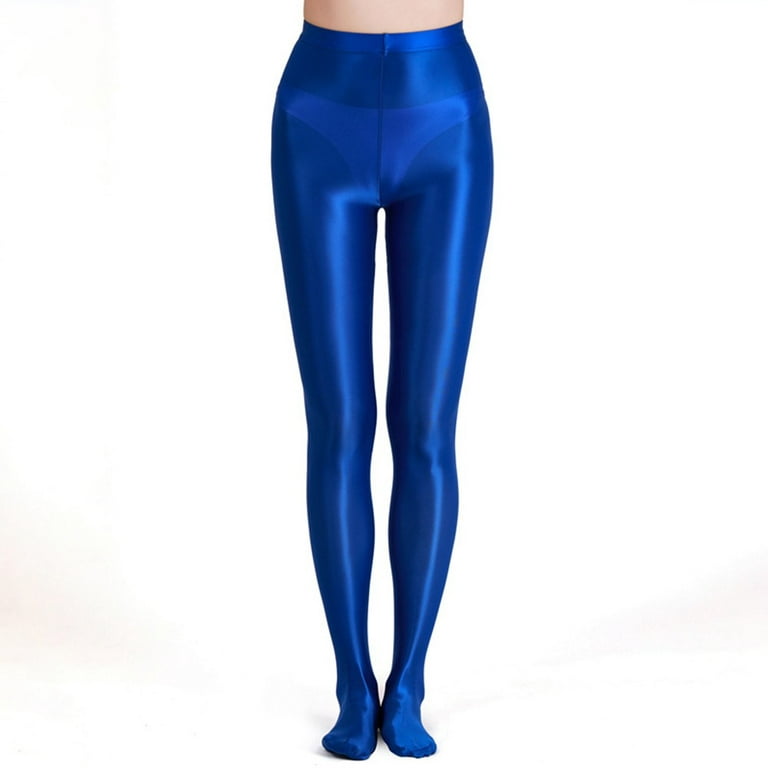 Womens Glitter Yoga Leggings Satin Glossy Opaque Super Shiny Stretchy Pants  New