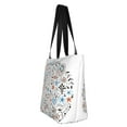 thumbnail image 2 of Kll Tote Bag For Women Floral With Rabbits Print Shopping Grocery Reusable Bags For Office School Shopping Travel, 2 of 7
