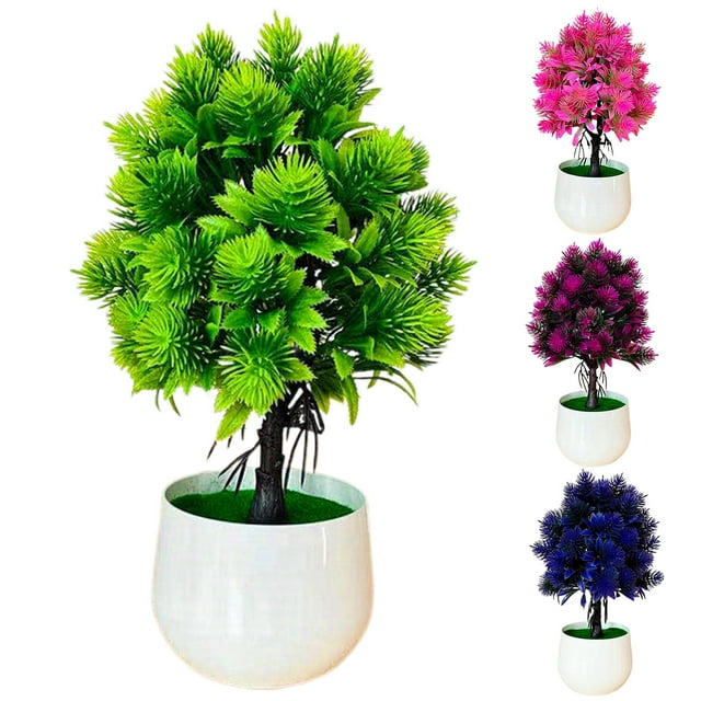 SPRING PARK Fake Potted Plants for Bathroom Home Office Decor Mini