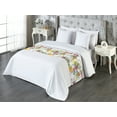 thumbnail image 3 of Springtime Bed Runner, Sketch Style Chamomile Artwork With Colorful Design Hues on Plain Backdrop, Decorative Accent Bedding Scarf for Hotels Homes & Guest Rooms, Queen, White Multicolor, by Ambesonne, 3 of 3