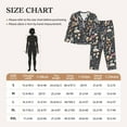 thumbnail image 4 of Yiaed Wildflower Watercolor 1 Print Pajamas Women's Long Sleeve Sleepwear Soft Button Down Loungewear Pjs Lounge Set Nightwear Womens Pajama Pants-Large, 4 of 7