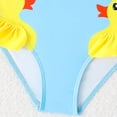 thumbnail image 4 of Gibobby Toddler Girl Swimsuit Girls Swimsuit Swimwear 2 Piece Set Floral Print Bathing Suit Summer Bikini Set For Swimming Lesson(4-5 Years,Sky Blue), 4 of 6