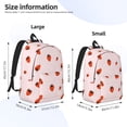 thumbnail image 4 of Rocae Strawberry for Durable Canvas Backpack Leisure Large Bag Travel Rucksack Multi-function Backpack Medium, 4 of 8